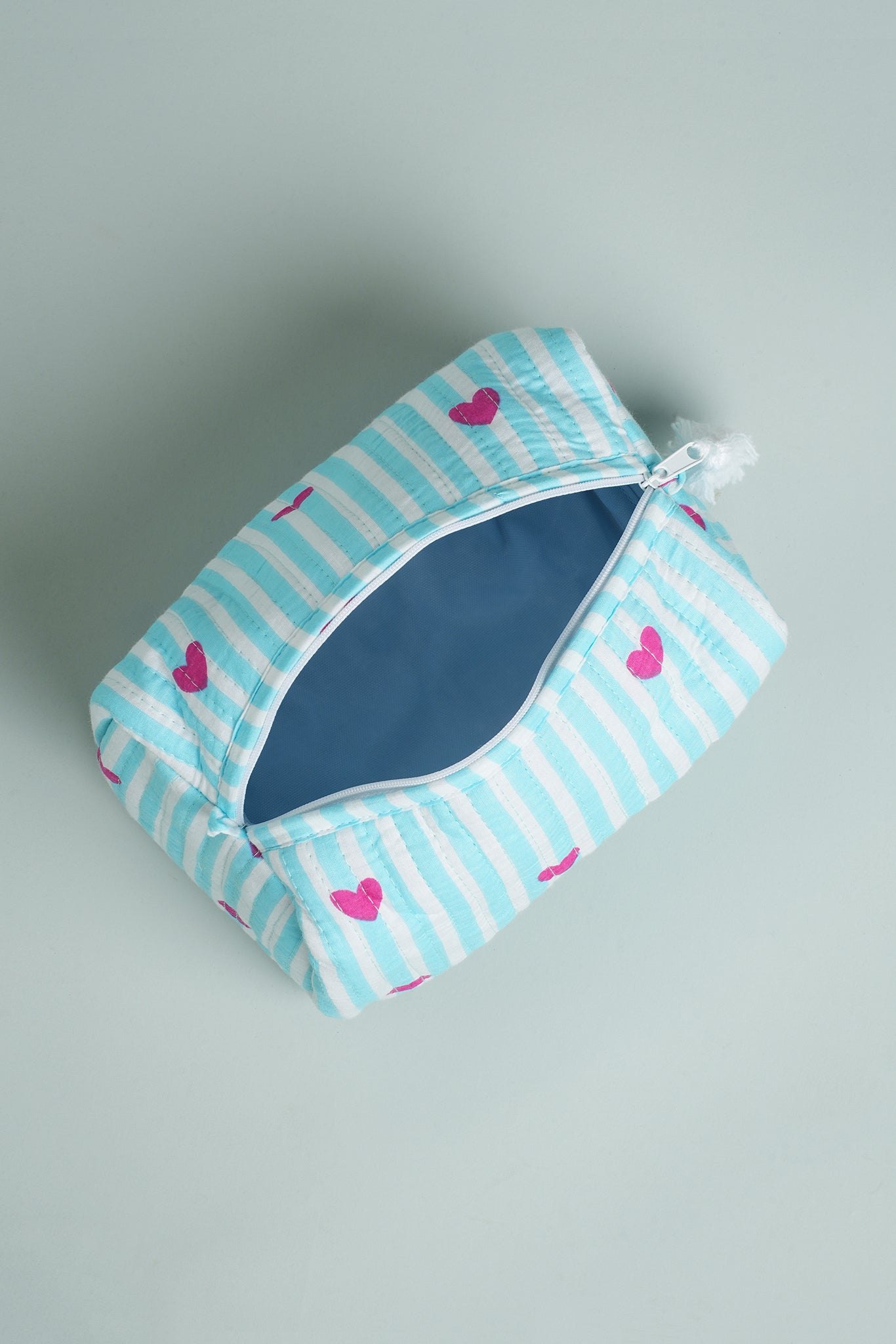 Aqua Love Quilted Pouches (Set of 3)