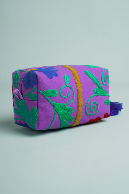 Purple Bloom Multi-Utility Pouch