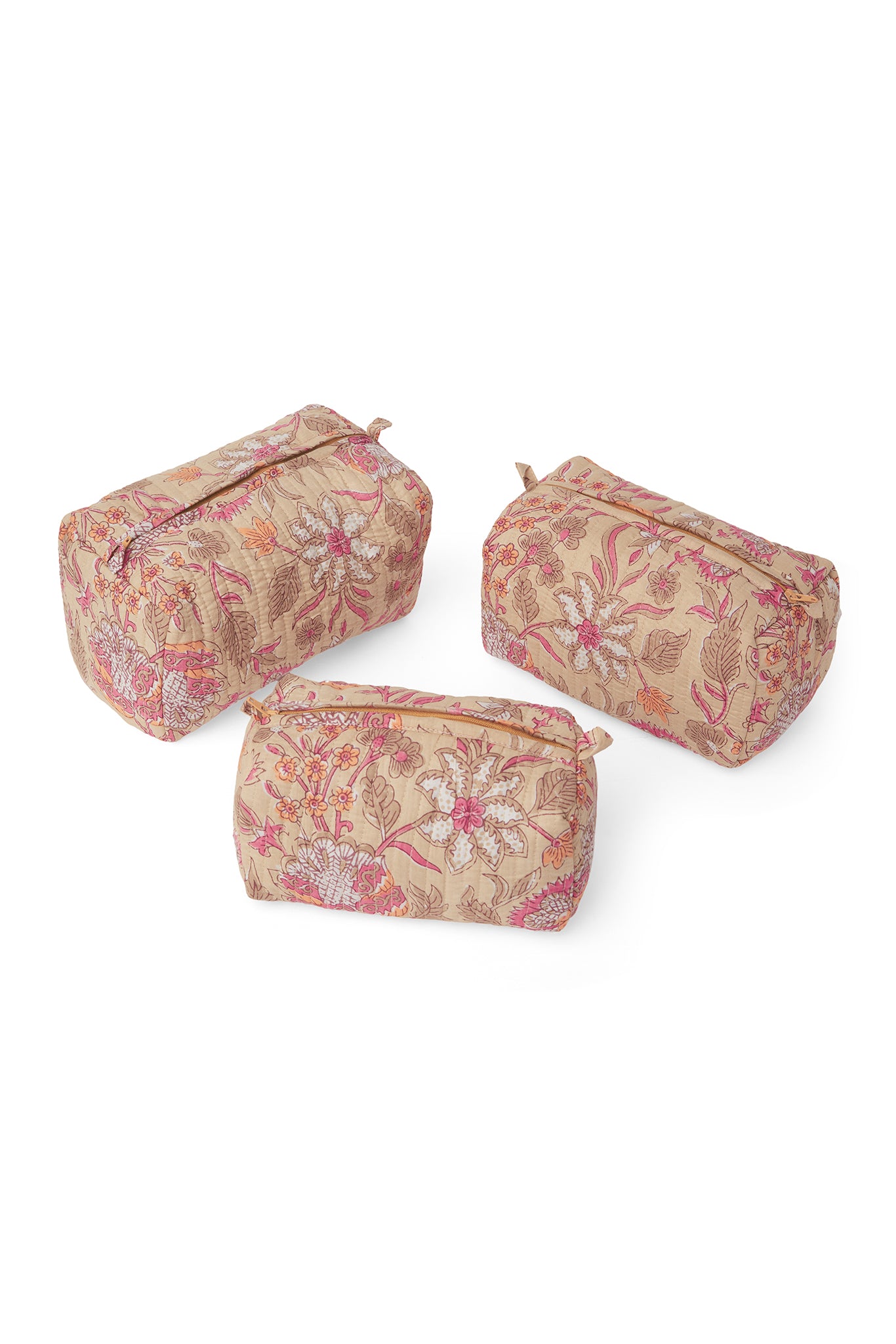 Gulistaan Quilted Pouches (Set of 3)