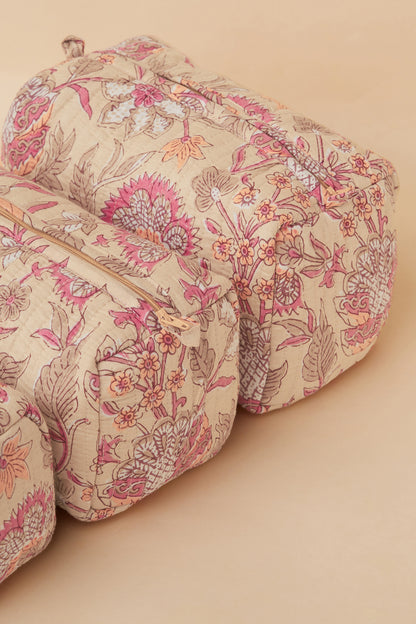 Gulistaan Quilted Pouches (Set of 3)