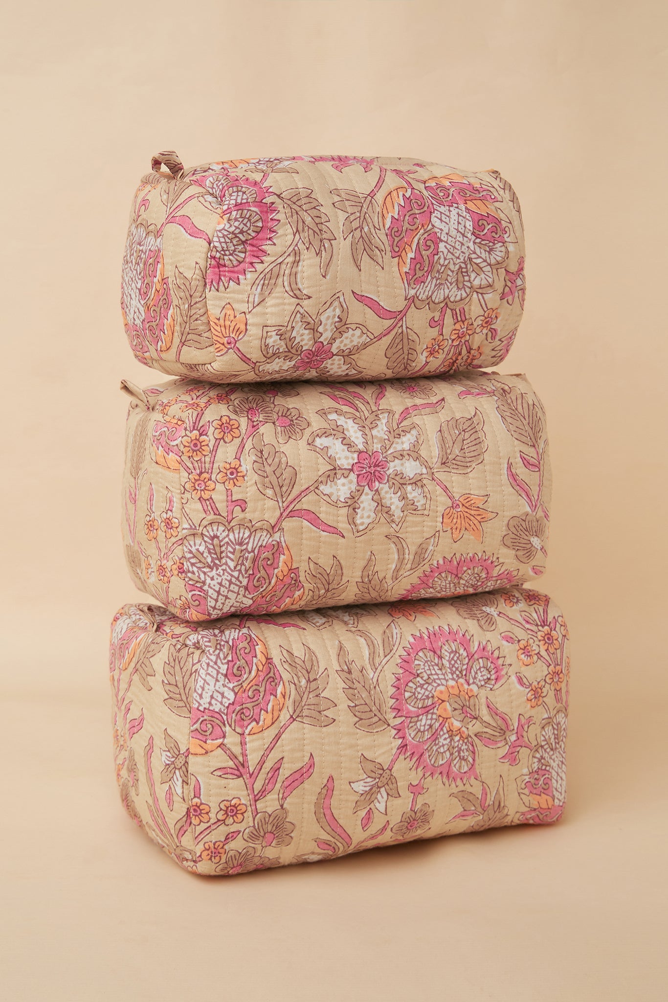 Gulistaan Quilted Pouches (Set of 3)