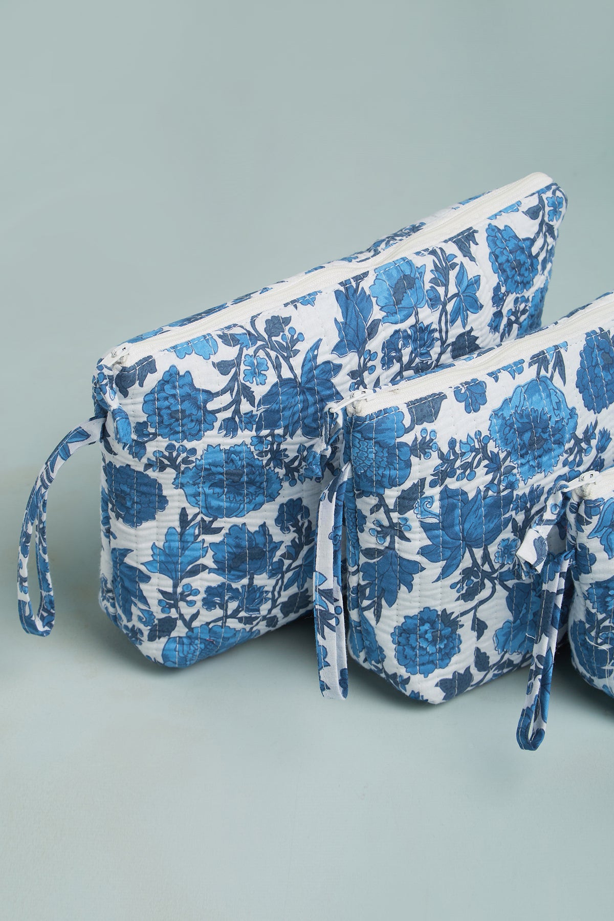 IndiGoa Vibes Quilted Cube Pouches (Set of 3)
