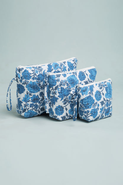 IndiGoa Vibes Quilted Cube Pouches (Set of 3)