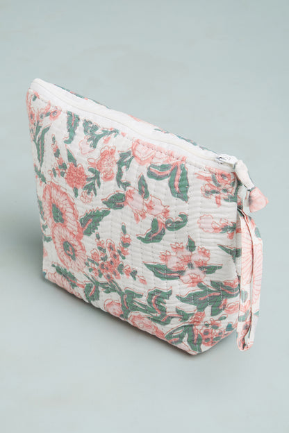 Peachy Picnic Quilted Cube Pouches (Set of 3)