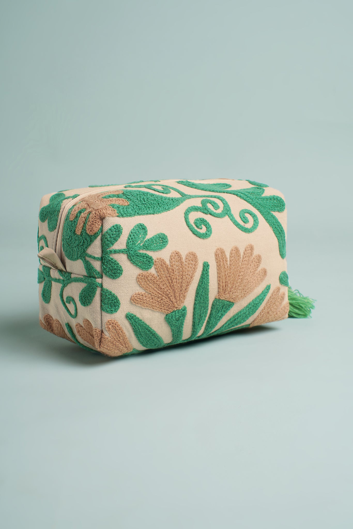 Beige Leaf Multi-Utility Pouch