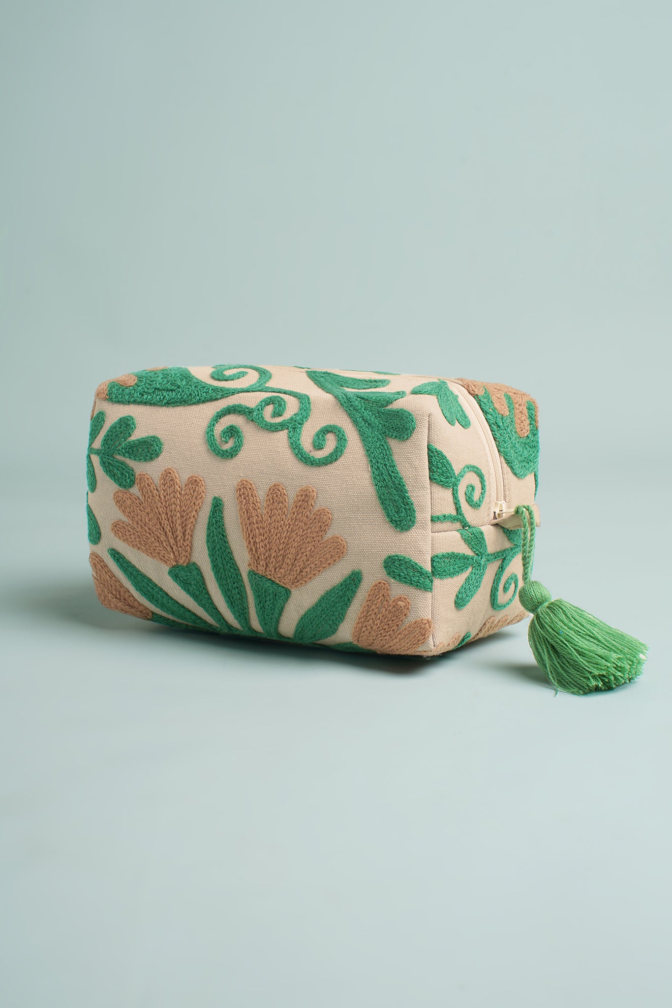 Beige Leaf Multi-Utility Pouch