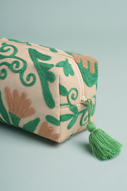 Beige Leaf Multi-Utility Pouch