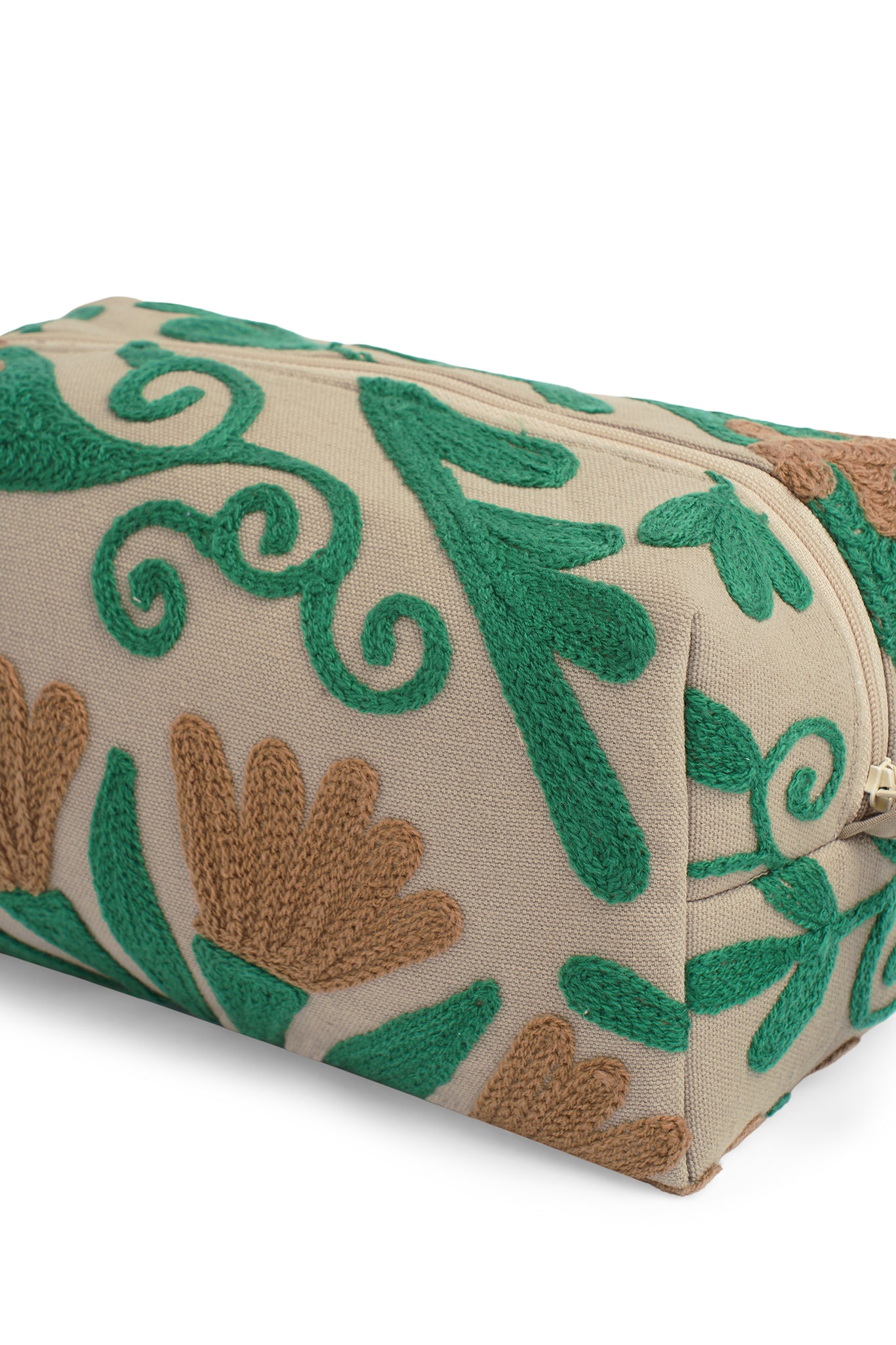 Beige Leaf Multi-Utility Pouch