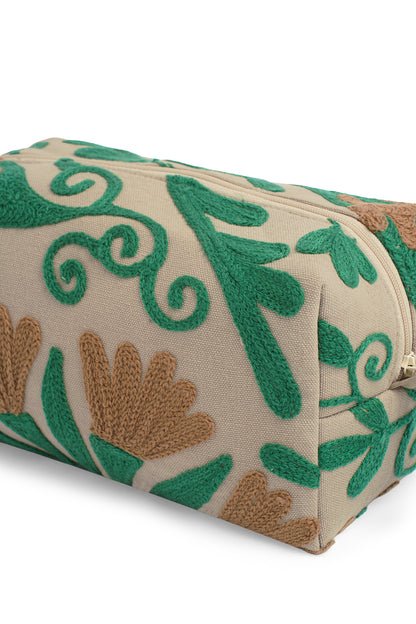 Beige Leaf Multi-Utility Pouch