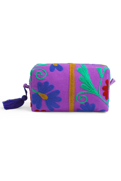 Purple Bloom Multi-Utility Pouch