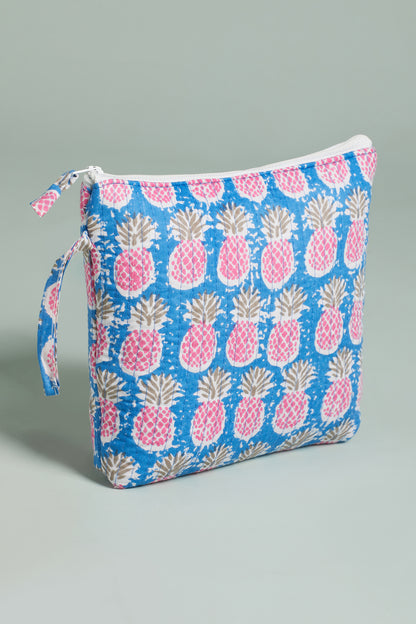 Pineapple Pop Quilted Cube Pouches (Set of 3)