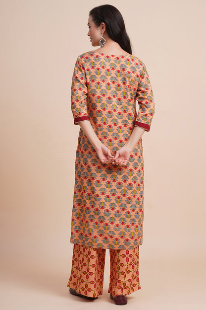 Elegant Kurta Palazzo Set