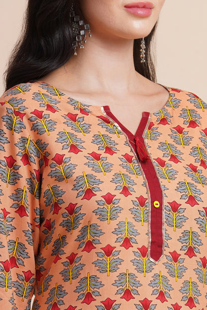 Elegant Kurta Palazzo Set
