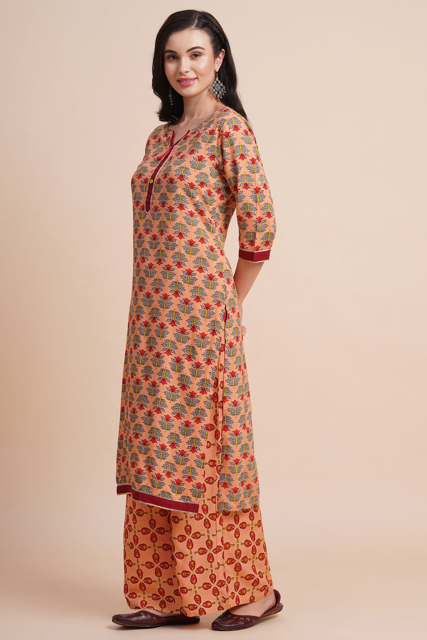 Elegant Kurta Palazzo Set