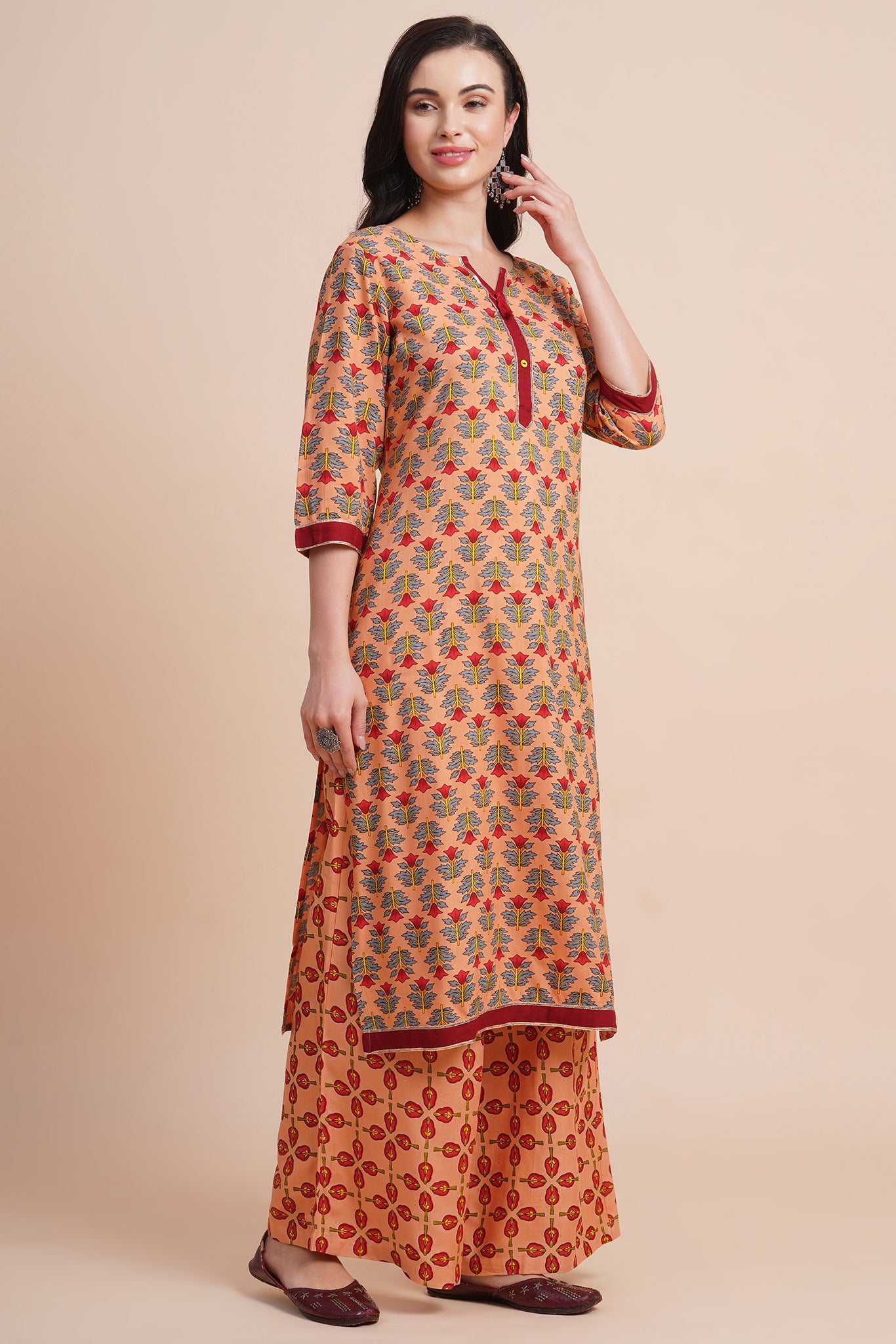 Elegant Kurta Palazzo Set