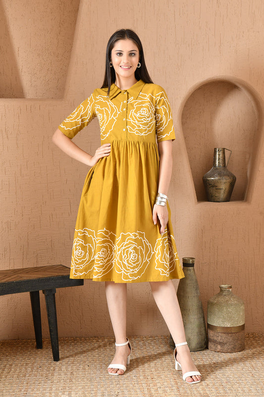 Boho Flower Dress