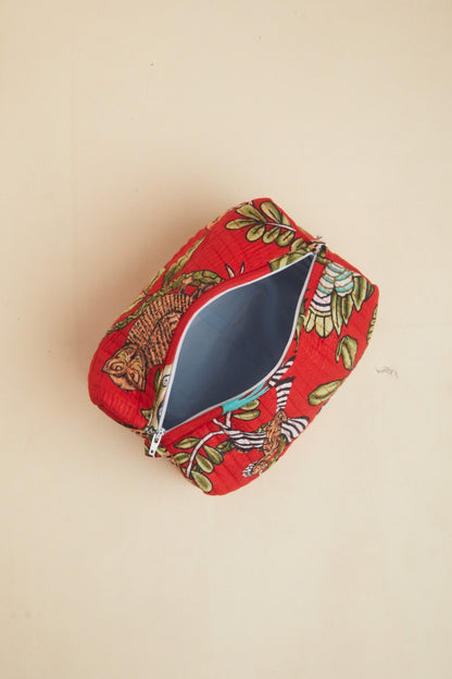 Hornbill Quilted Pouch