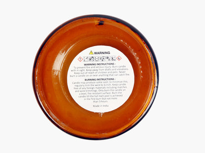 Oudh Scented Candle - Soy Wax | Amber Glass Jar - Ayuda Homes