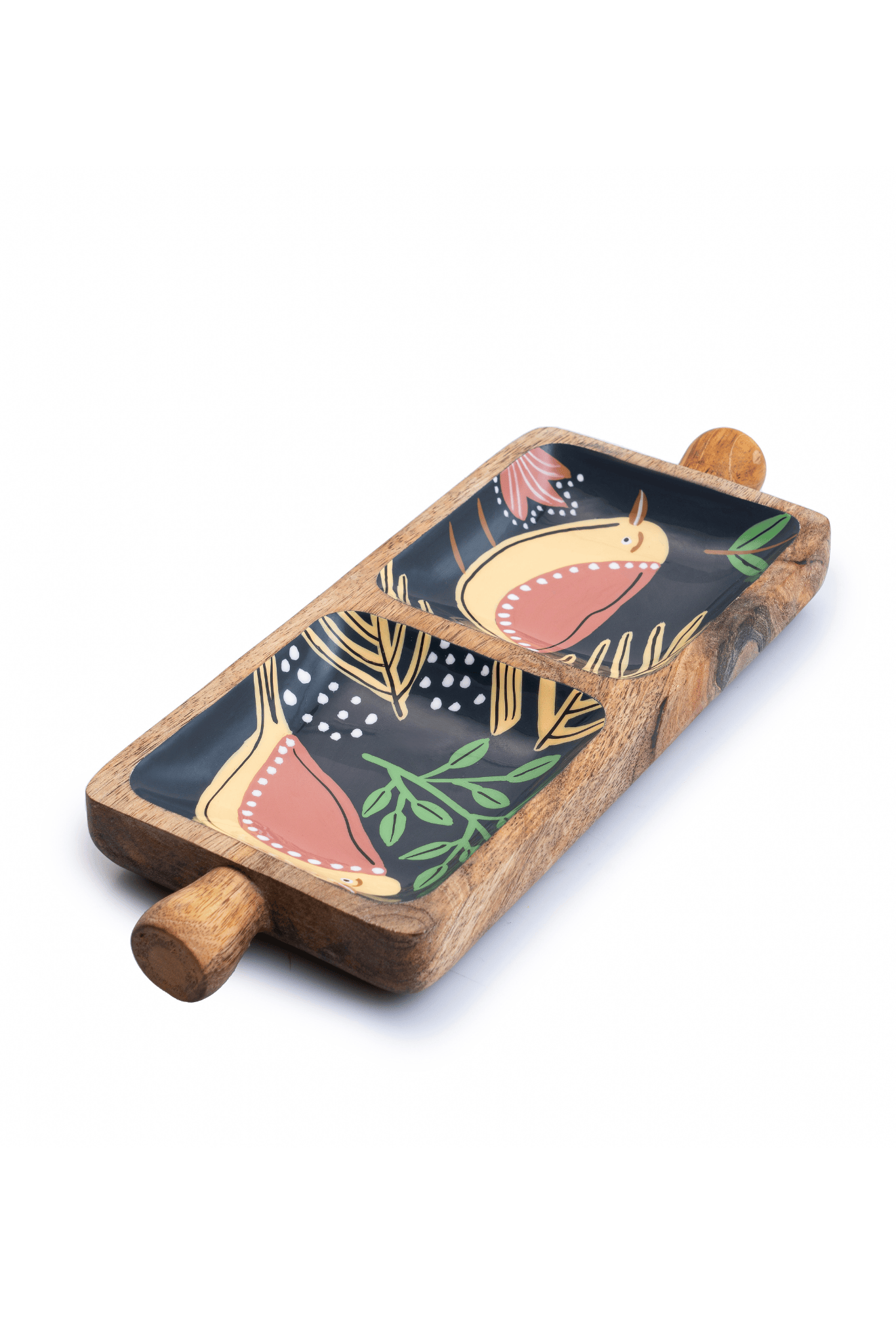 Sparrow Symphony Wooden Platter