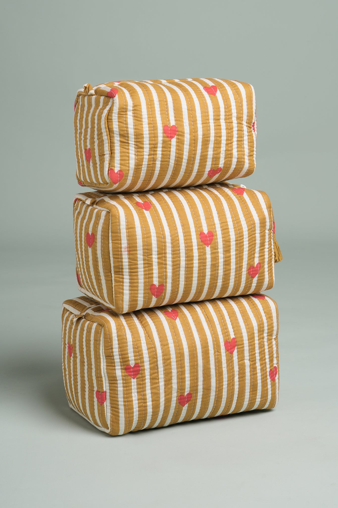 Chocolaty Love Quilted Pouches (Set of 3)