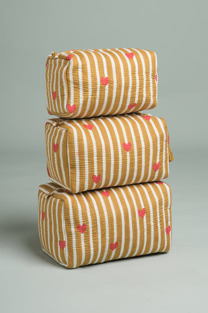 Chocolaty Love Quilted Pouches (Set of 3)