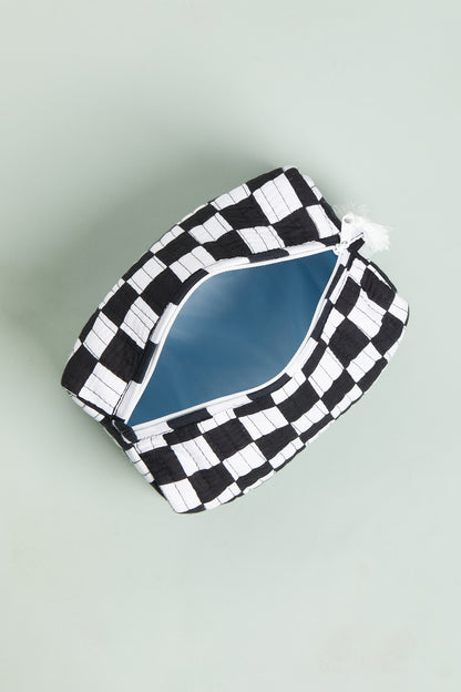 Checkmate Chic Quilted Pouches (Set of 3)