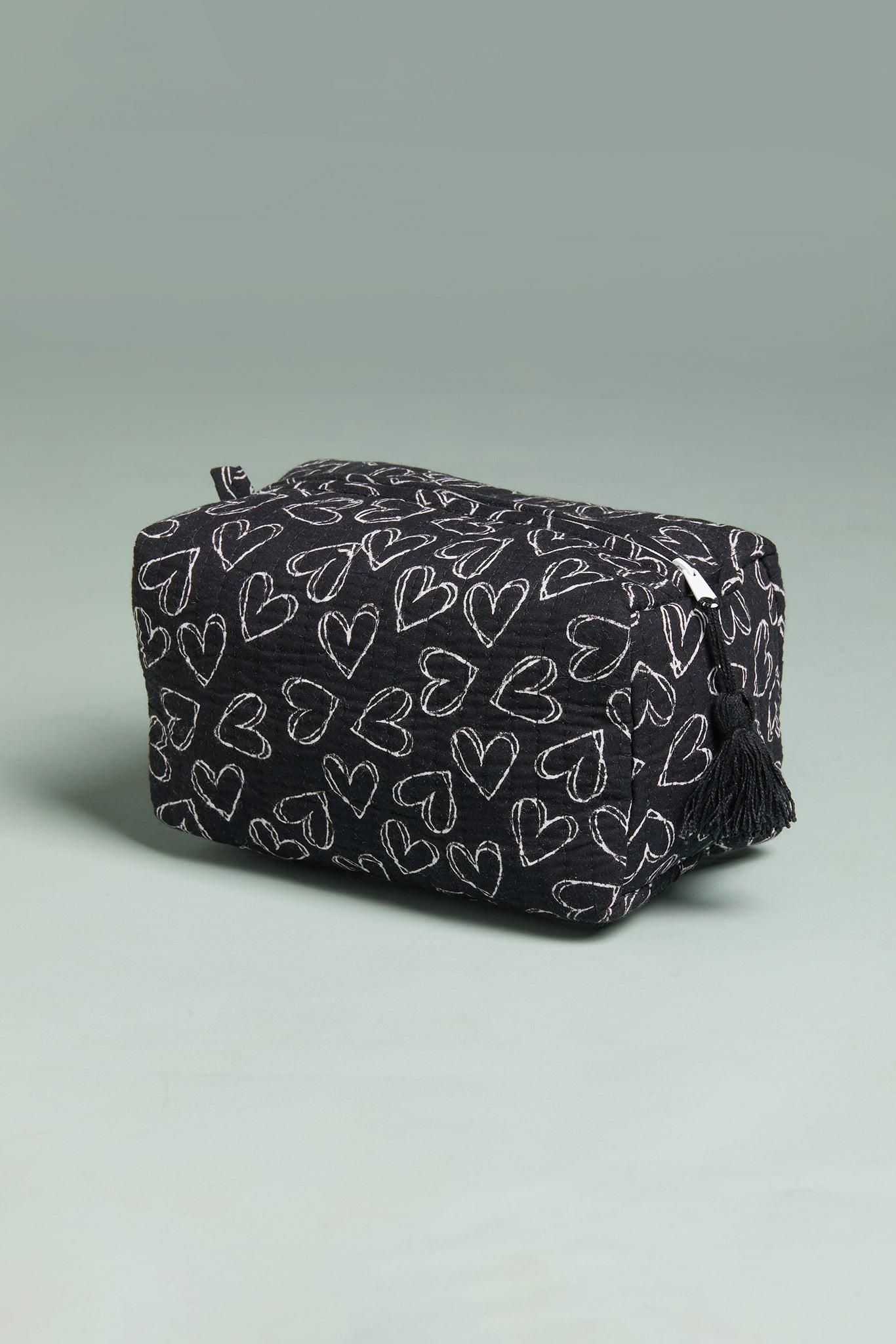 Heartbreaker Black Quilted Pouches (Set of 3)