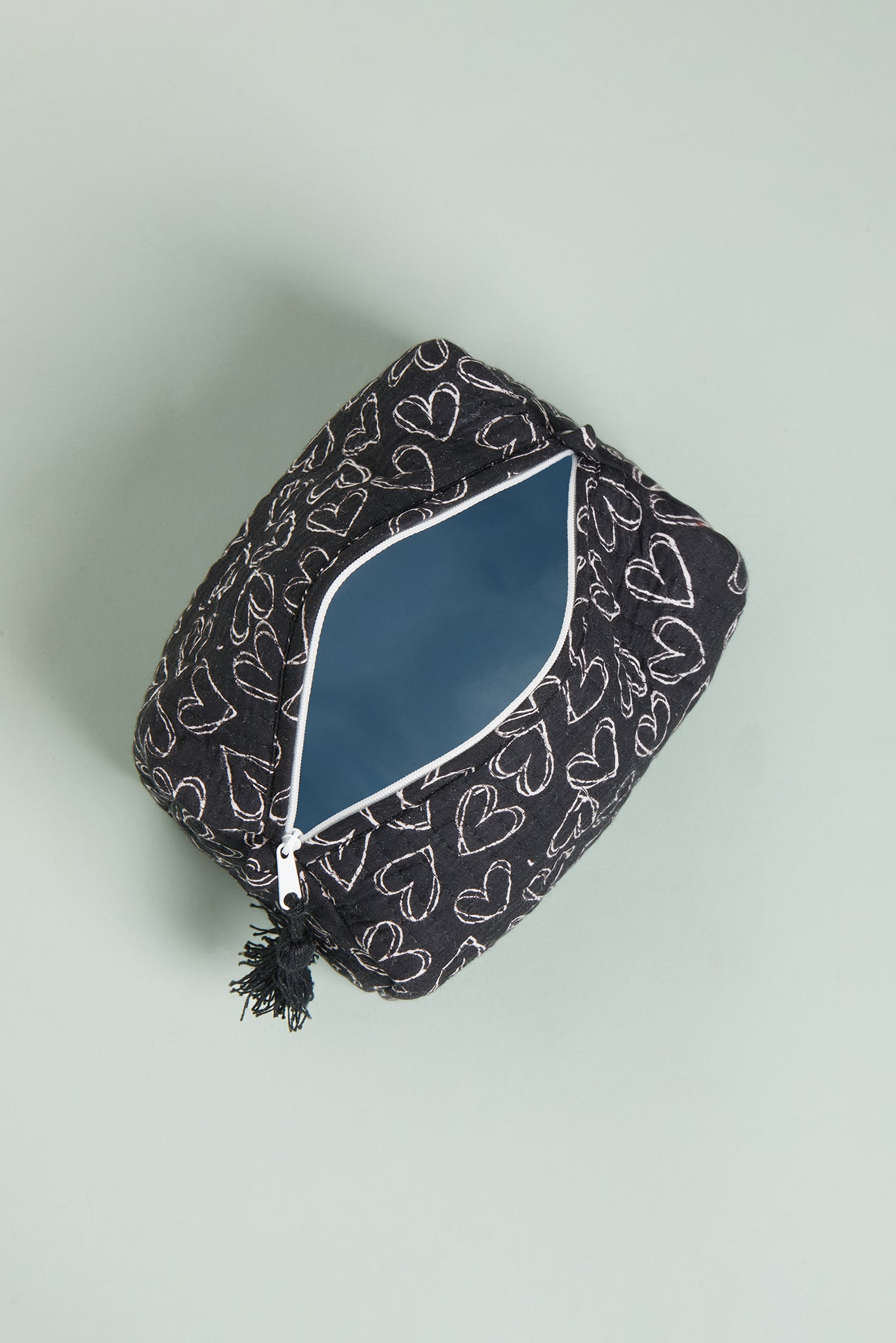 Heartbreaker Black Quilted Pouches (Set of 3)