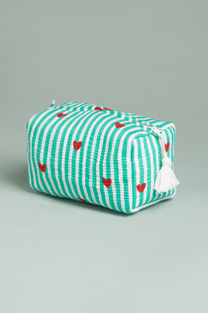 Minty Love Quilted Pouches (Set of 3)