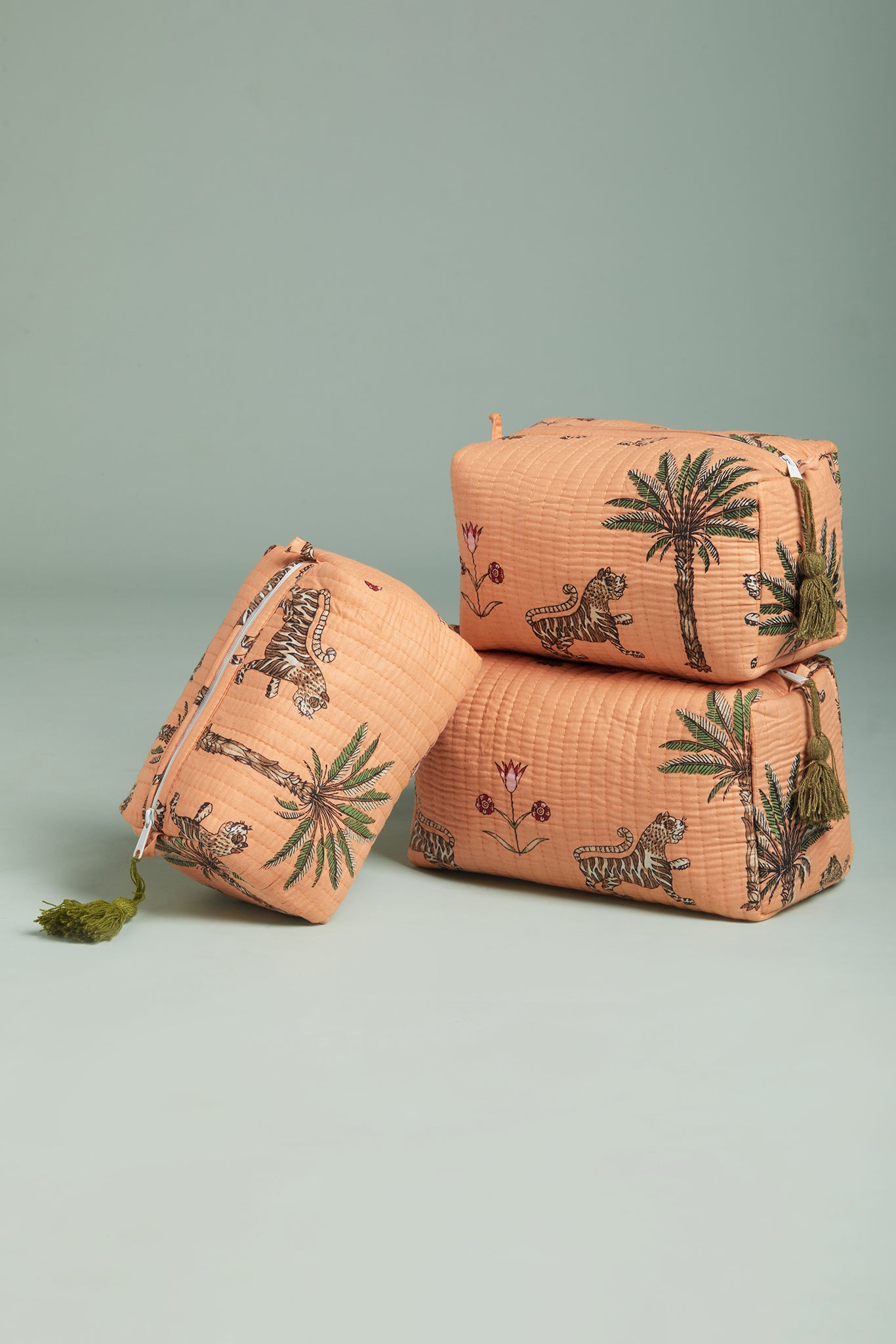 Tiger Trail Quilted Pouches (Set of 3)