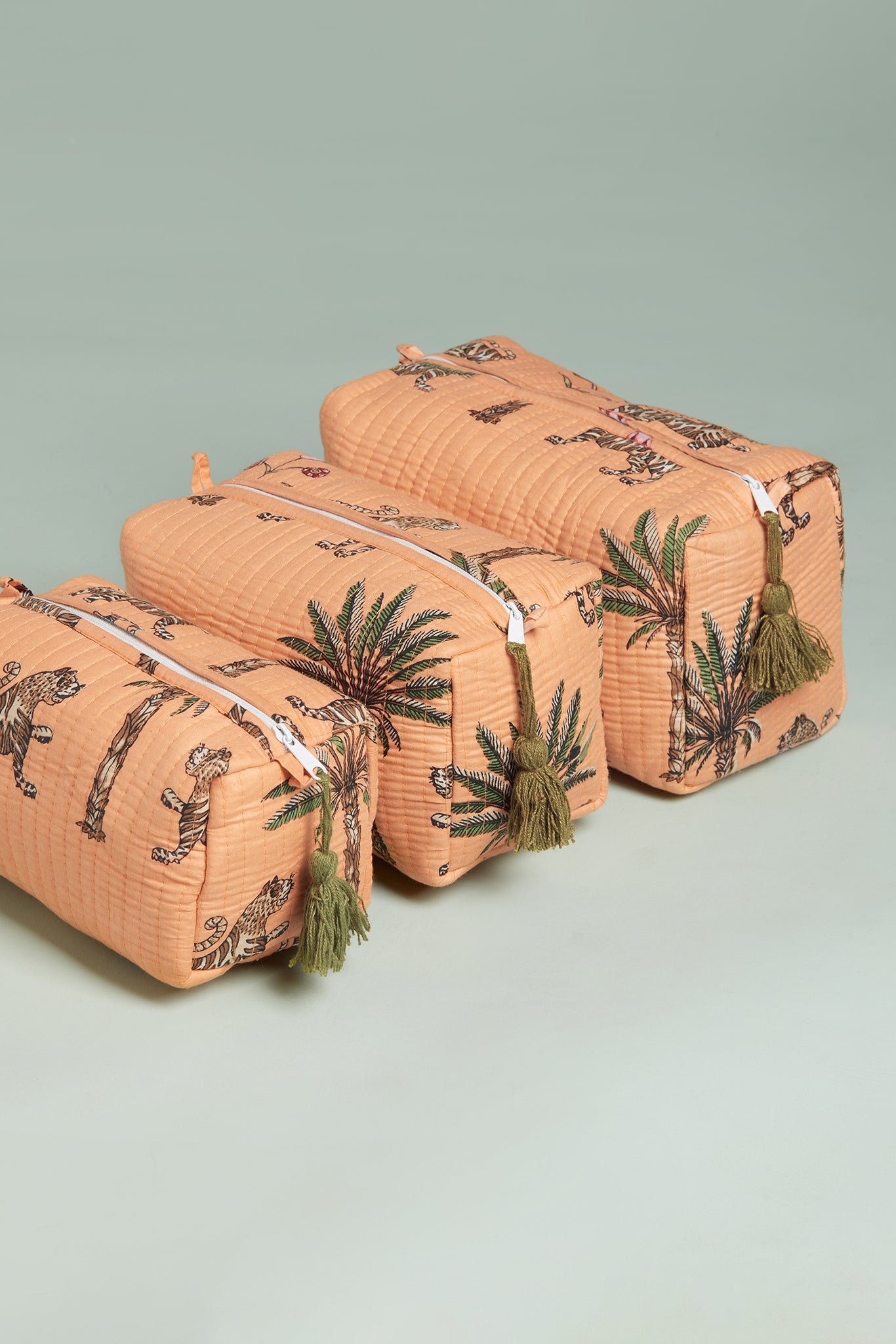Tiger Trail Quilted Pouches (Set of 3)