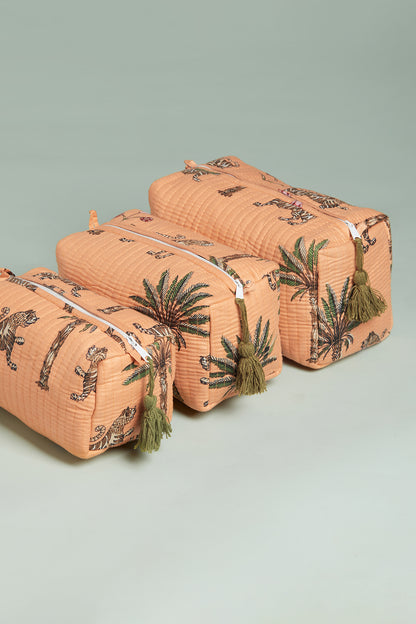 Tiger Trail Quilted Pouches (Set of 3)