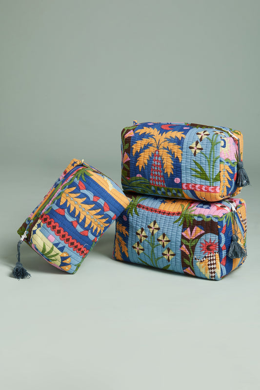 Island Carnival Quilted Pouches (Set of 3)