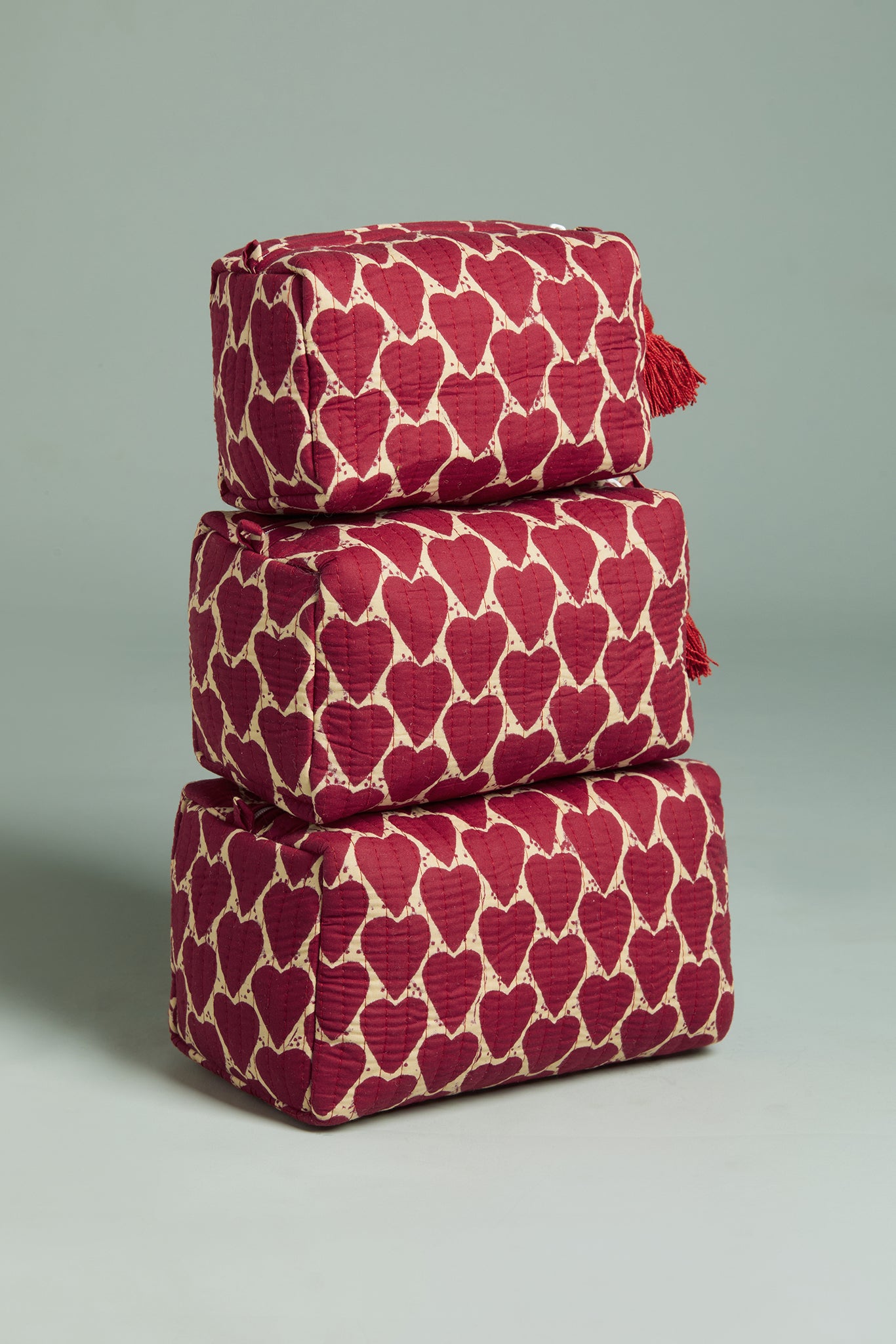 Loud Love Quilted Pouches (Set of 3)