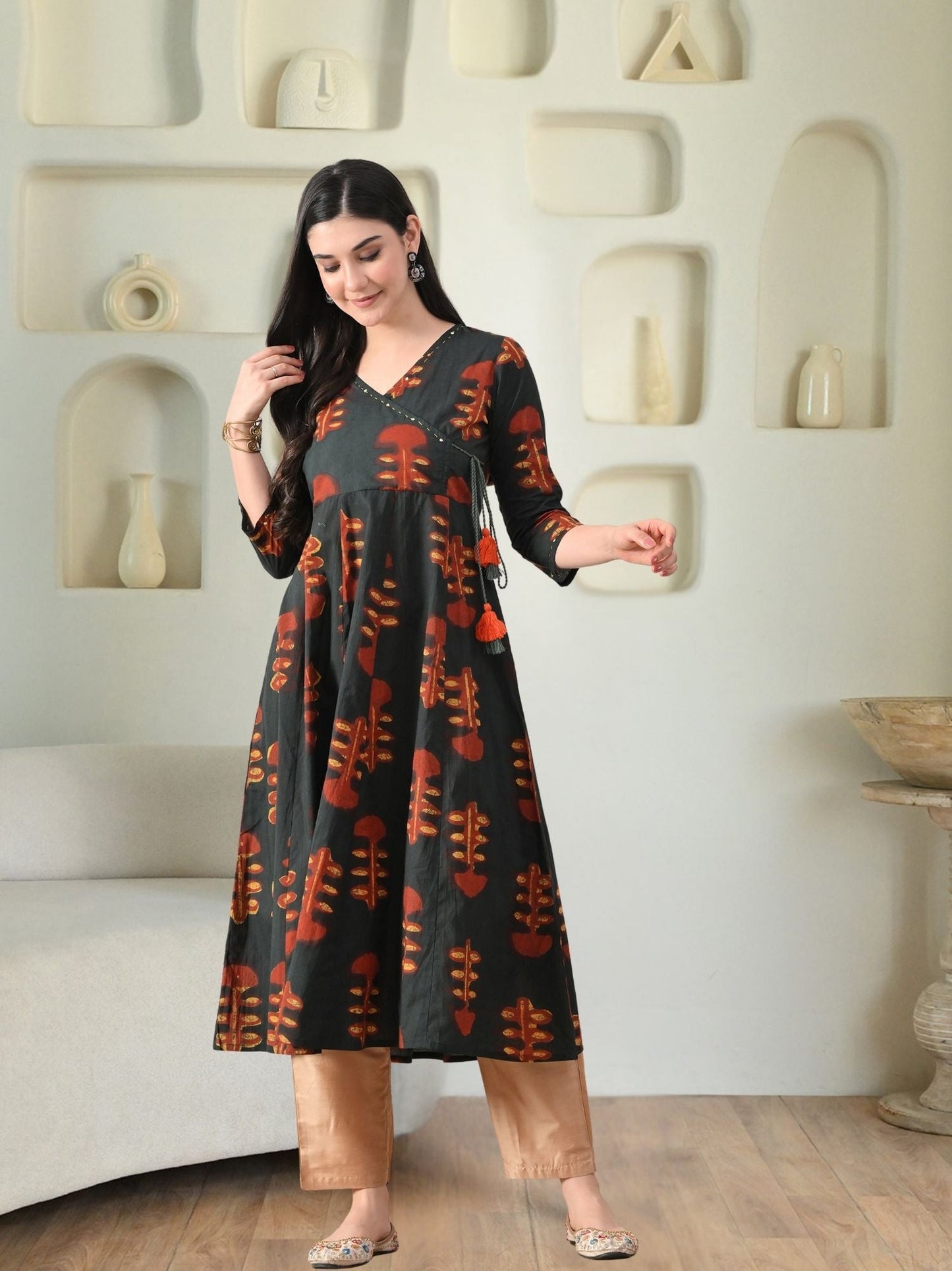 Earthen Anarkali Kurta