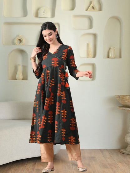 Earthen Anarkali Kurta